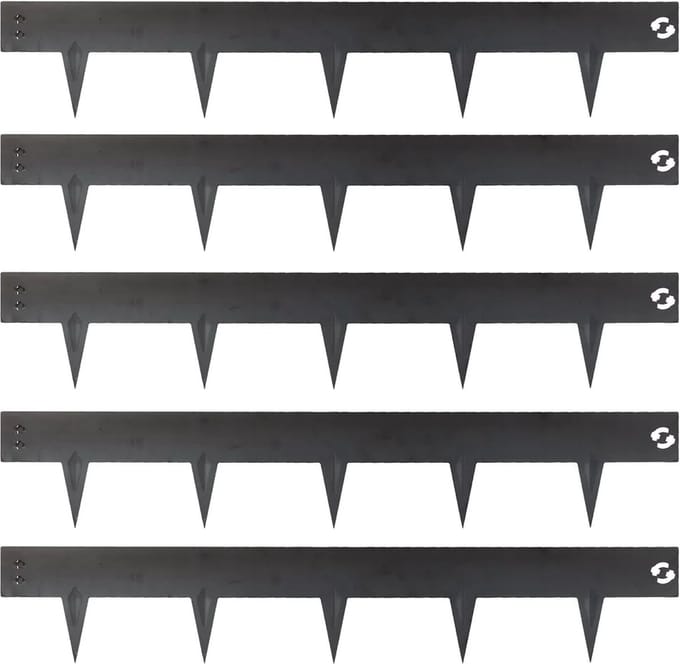 Talen Tools - Borderrand - Kantopsluiting - Cortenstaal - Koppelbaar - 100 x 7,5 cm - 5 stuks