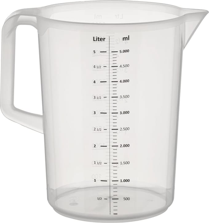 APS Maatbeker - Mengbeker - Vaatwasserbestendig - Kunststof - 5 Liter - Voor Horeca - Voor Buffet
