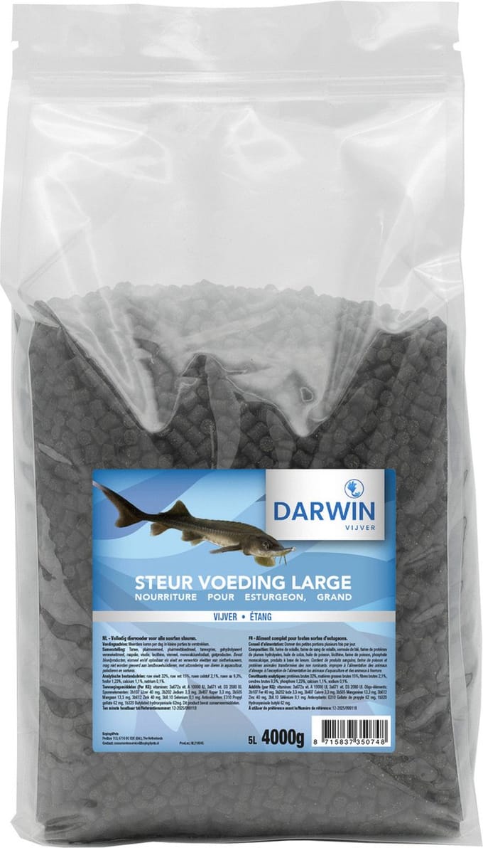 Darwin Steurvoer 6 cm - Vijvervoer - 5 l
