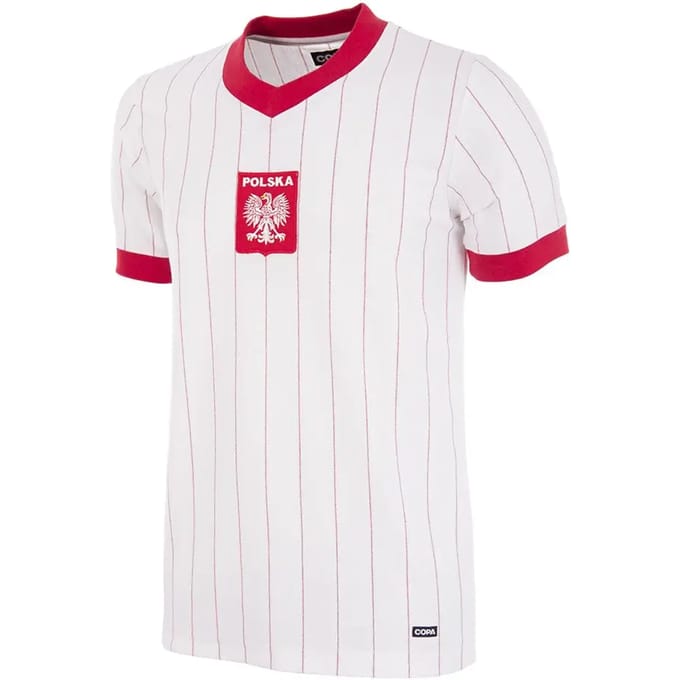 COPA Football - Polen 1982 - Retro Voetbalshirt - Heren - M - Wit