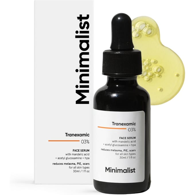 Minimalistisch 3% Tranexaminezuur Serum voor een Heldere, Egalere Huid | 30 ml black