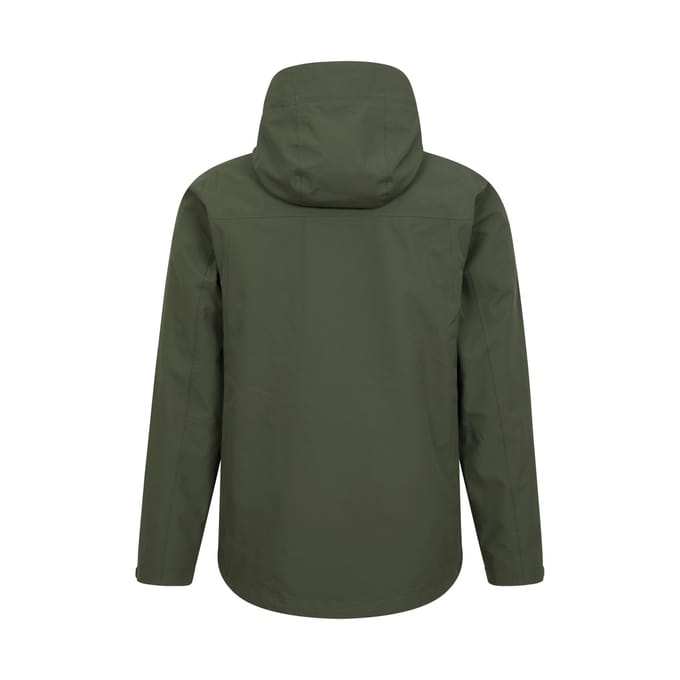 Mountain Warehouse Heren Brisk Extreme Colour Block Waterdichte Jas (Groen)