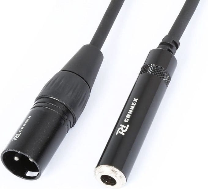 Verloopkabel XLR Male - 6,3M Jack Female