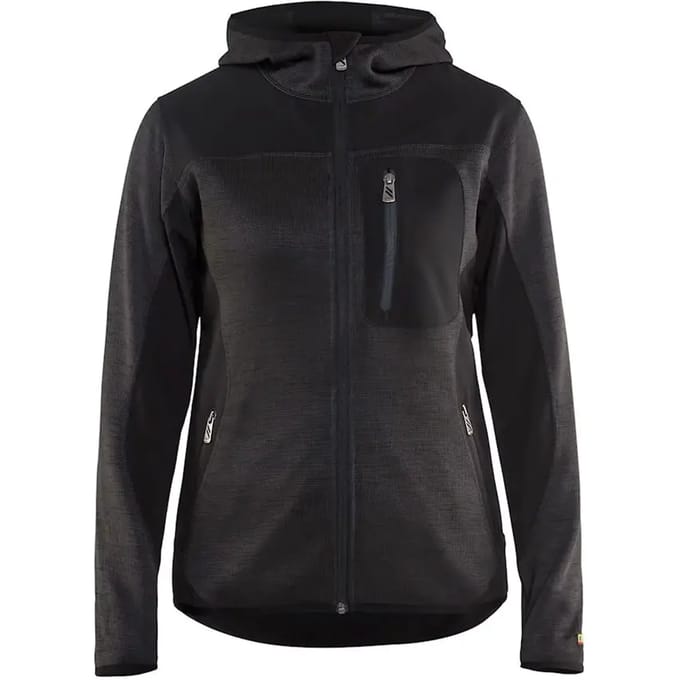 Blaklader Blåkläder 4931 Dames Vest met Softshell Donkergrijs/Zwart S