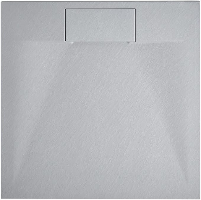 BELIANI AZZURRO - Douchebak - Grijs - 90 x 90 x 3 cm - SMC (kunststof)