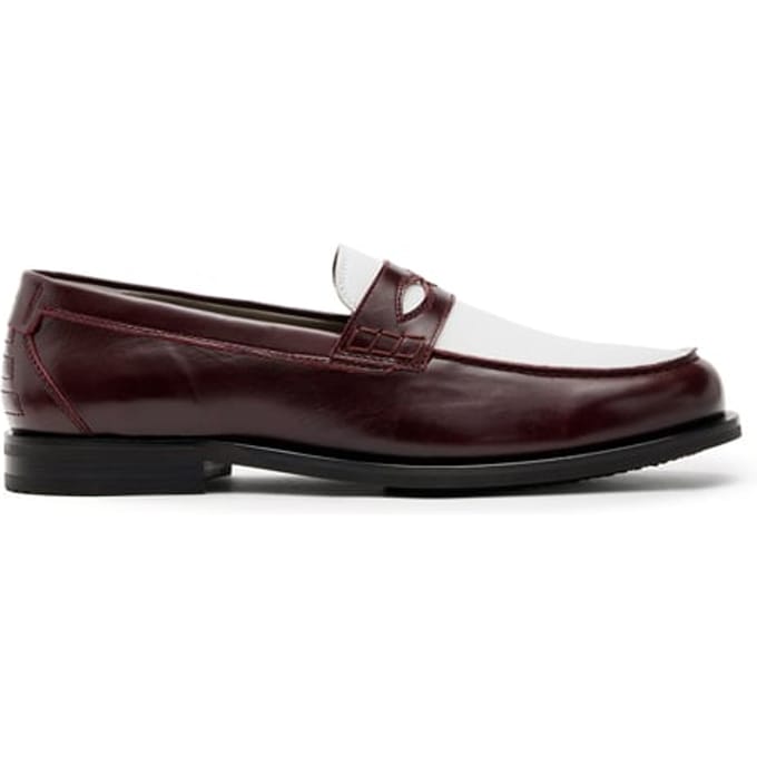 AllSaints Harmon Loafer Winehous Red/white Taglia: 45 | Mocassini Outlet | Uomo | Rosso
