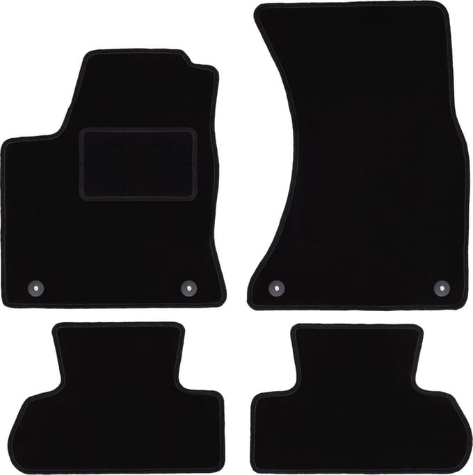 Zwarte veloursmatten voor: Audi Q5 I SUV (2008-2017)