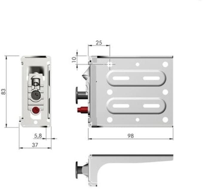 Italiana Ferramenta kastophangers set Libra H11