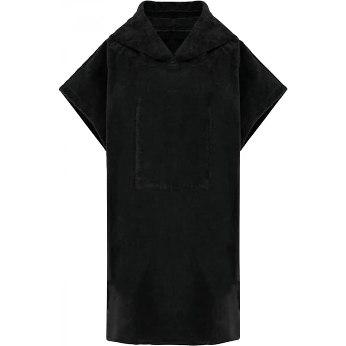 PROACT® Kinderponcho met capuchon van badstof PA582 - Black - 10/14 years (10/14 ans)