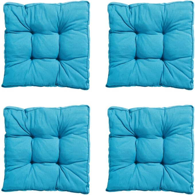 Madison - Zitkussen Florance Panama aqua - Ca. 47x47 cm - Set van 4