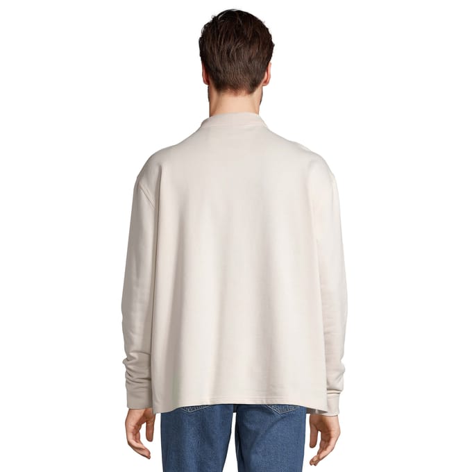 SOLS Unisex Heritage Polo Neck Sweatshirt voor volwassenen (Gebroken wit)