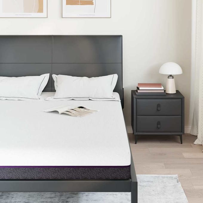 vidaXL - Traagschuimmatras - Medium - 140 - x - 190 - cm - Wit - en - Grijs