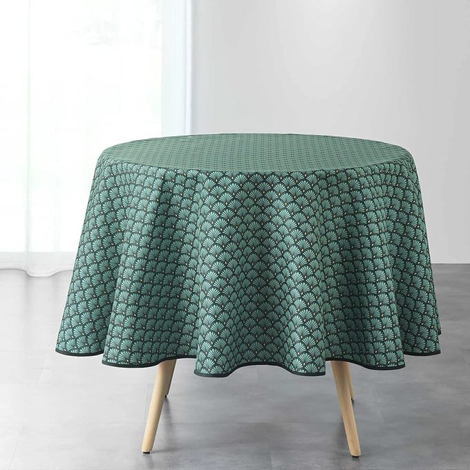 Douceur d'Intérieur ARTCHIC tafelkleed, rond, groen , 180 cm
