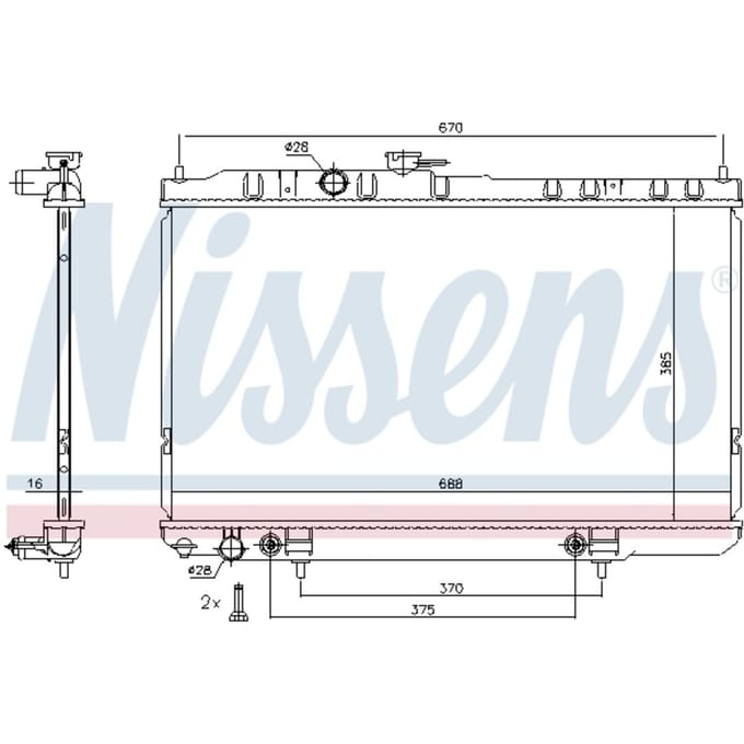 Radiator NISSENS 68736