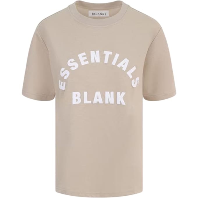 Blank Essentials Dames/Dames Oversized Vriend T-shirt (Zomerzand)