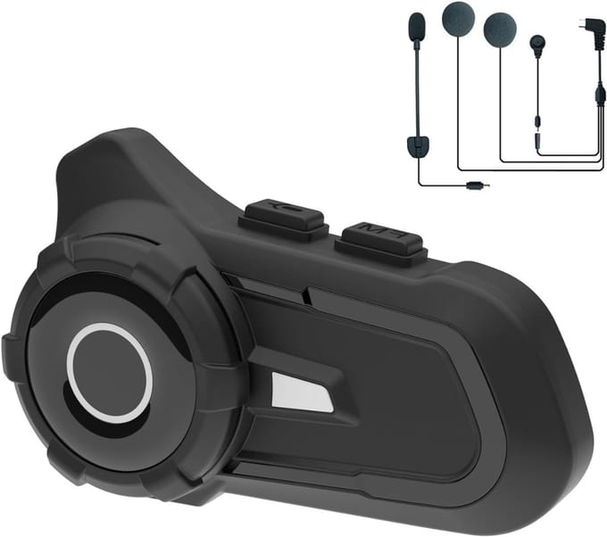MRKK® Motorhelm Headset - Intercom - Bluetooth - Zwart