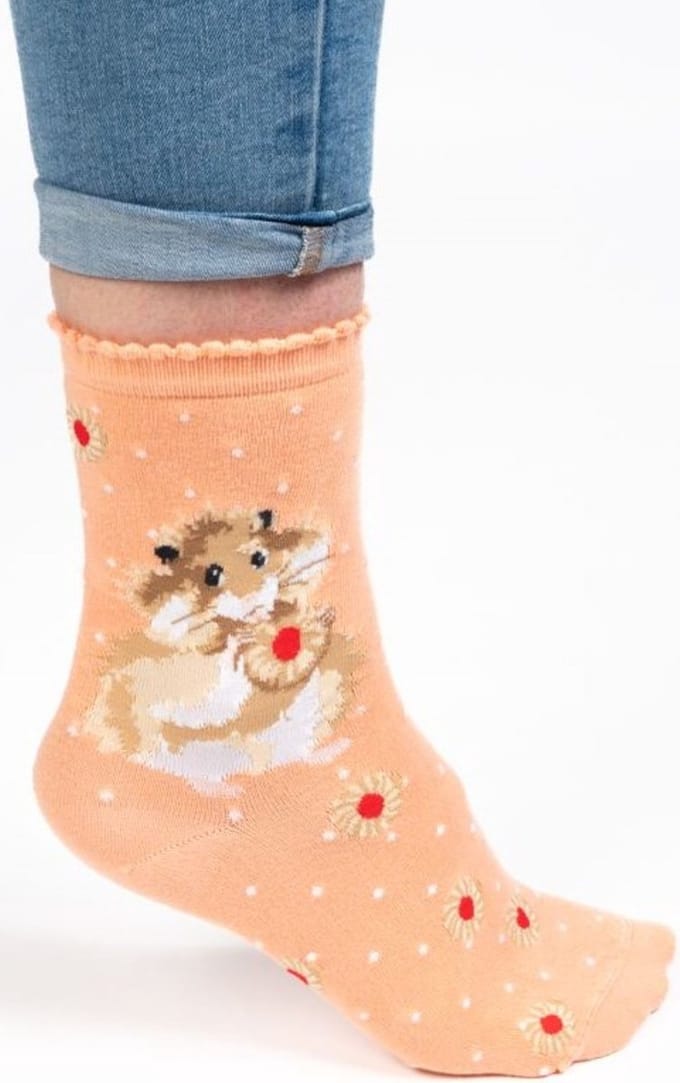 Wrendale Sokken - Hamster - 'Diet Starts Tomorrow' Hamster socks