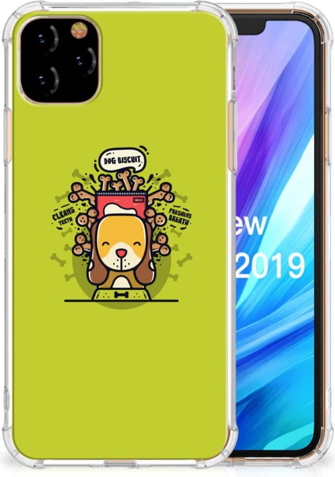 Apple iPhone 11 Pro Max Stevig Bumper Hoesje Doggy Biscuit
