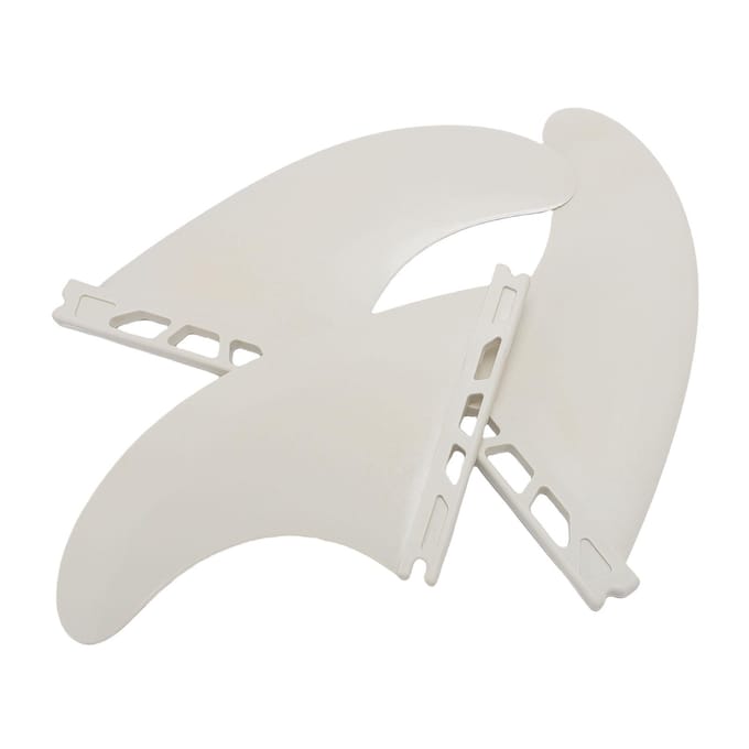 Surfboard Vinnen Set van 3 Stevig PVC Links Midden Rechts voor Longboard Shortboard Stand Up Paddle Board wit