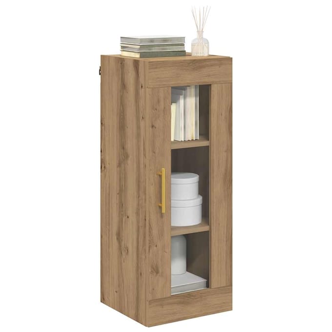 vidaXL - Wandkast - Artisan - Eiken - 34,5 - x - 34 - x - 90 - cm