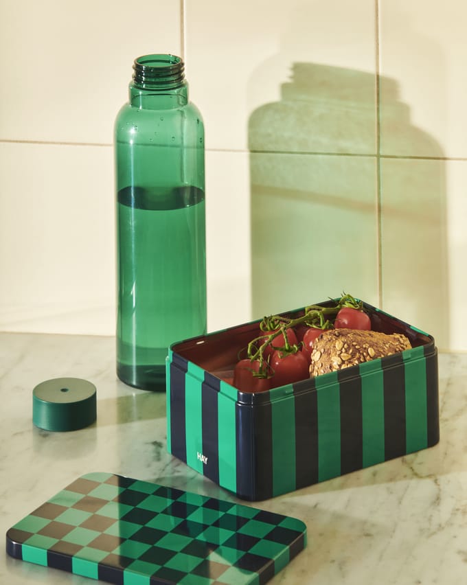 HAY Blikken Container Rond - HAYTinRedSoftPink