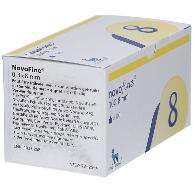 Novofine Naalden 30Gx8mm 100st