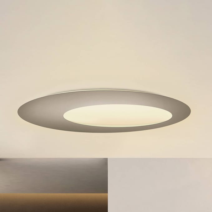 Escale Blade Open LED wandlamp taupe Ø 95 cm