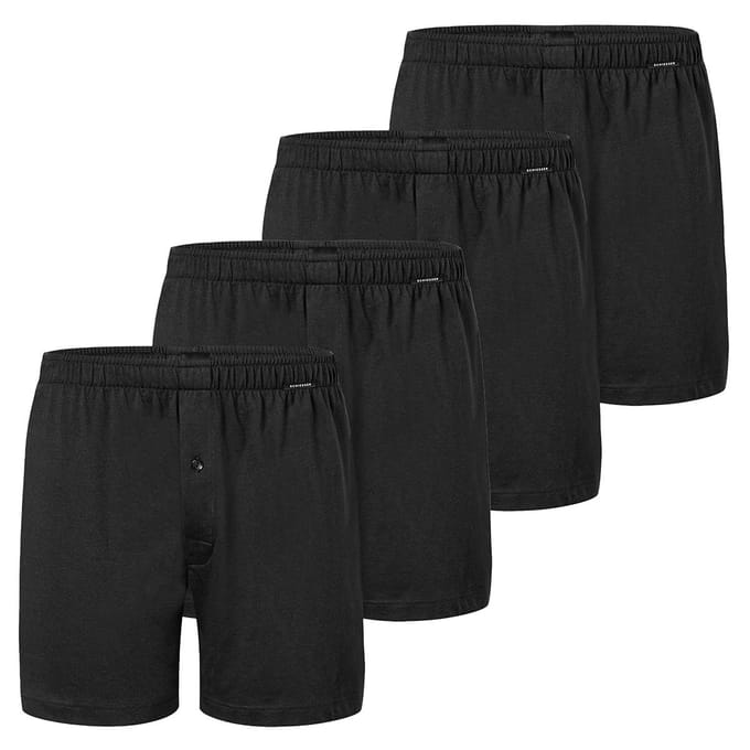 Schiesser Heren boxershort 4 pack Singel-Jersey