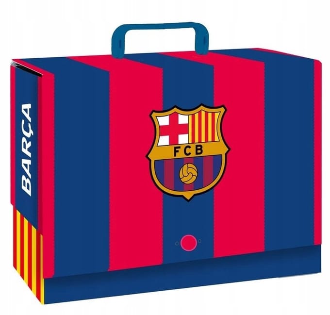 FC Barcelona Aktetas A4 met Handvat - 9cm Diep