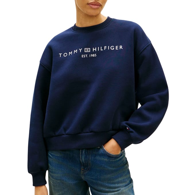 Tommy Hilfiger Corp Logo Modern Sweater Dames