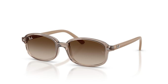 Transparant Beige Kleurverloop 0RJ9132SF Ray-Ban zonnebril, Bruin, 49mm, brown