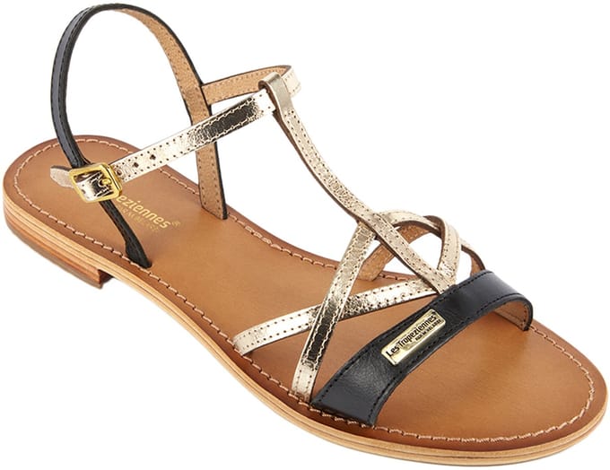 Hironela leren sandalen