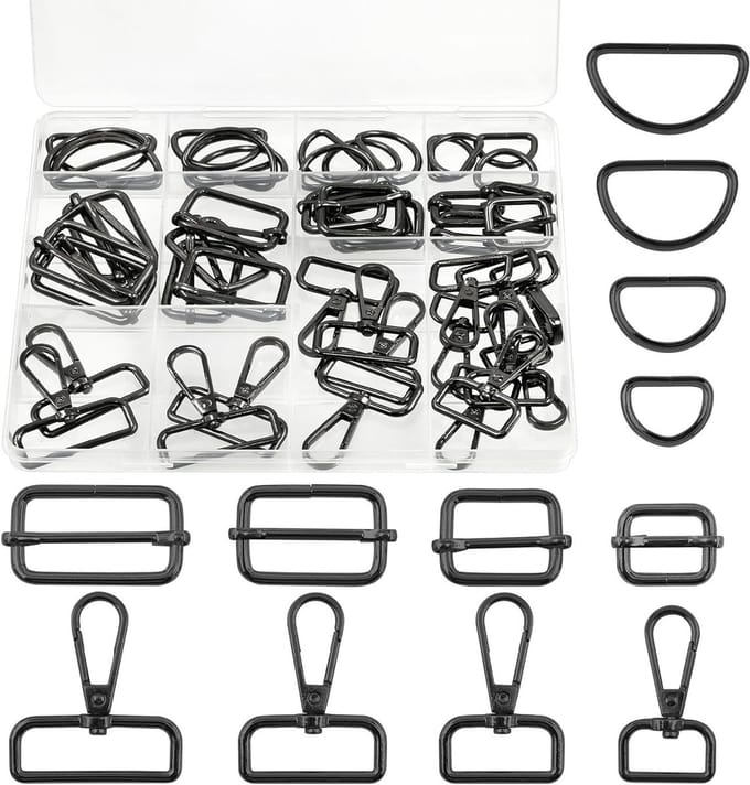 Riemgespen en D-ringen voor handgemaakte tassen - DIY accessoires voor creatieve projecten