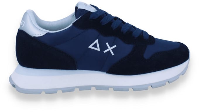 Sun 68 Dames Sneaker Ally Gold Silver 07 Navy Blue | Blauw | Maat: 41