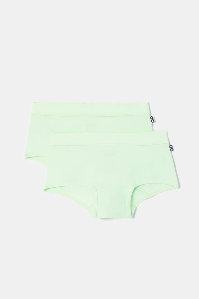 Woody 2 boxers meisjes - groen - 252-10-SHD-Z/760 - maat 152