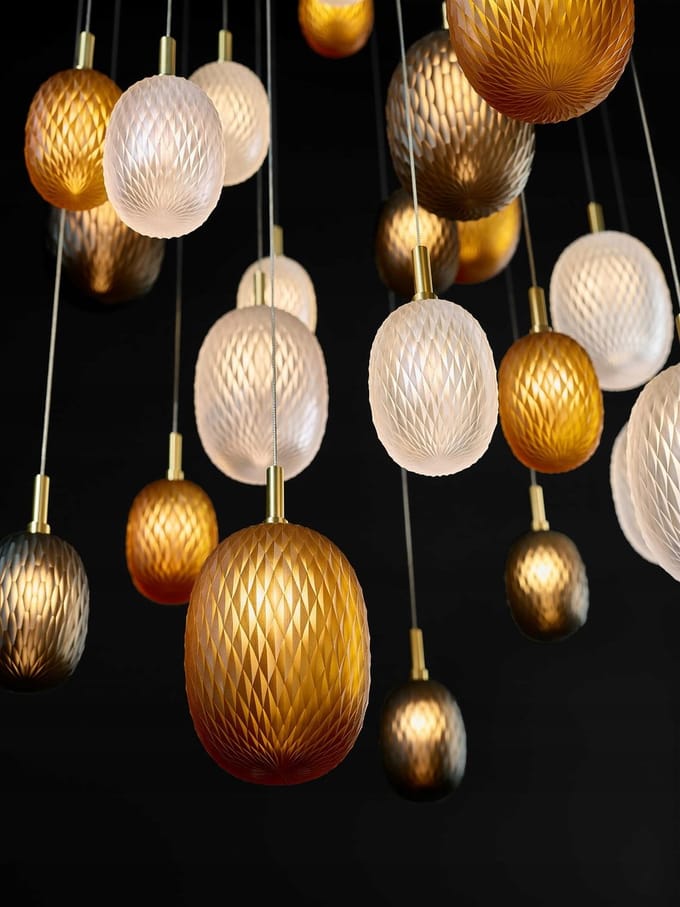 Brenta Hanglamp Zwart Metaal Glas 21cm G9 IP20