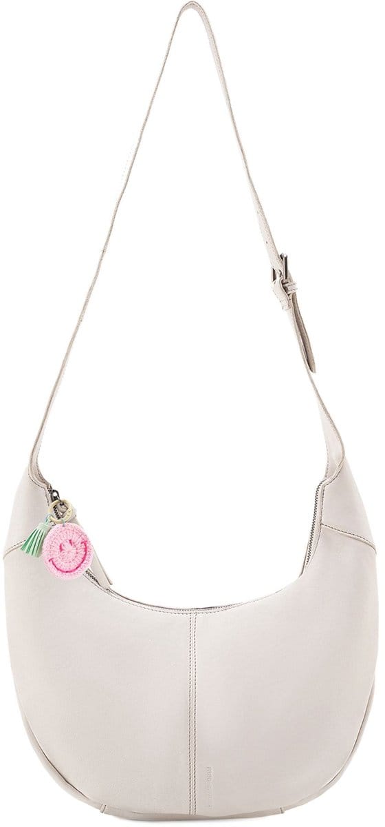 FREDsBRUDER Leren Schoudertas Take A Smile Big Hobo Bag Marshmallow Crème