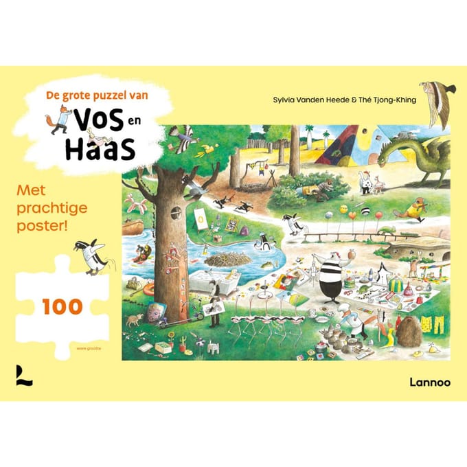De grote puzzel van Vos en Haas (100 stukken)