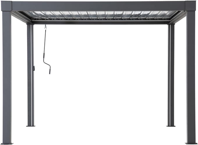 Multi Gazebo met LED verlichting en AB - 306cm x 306cm antraciet