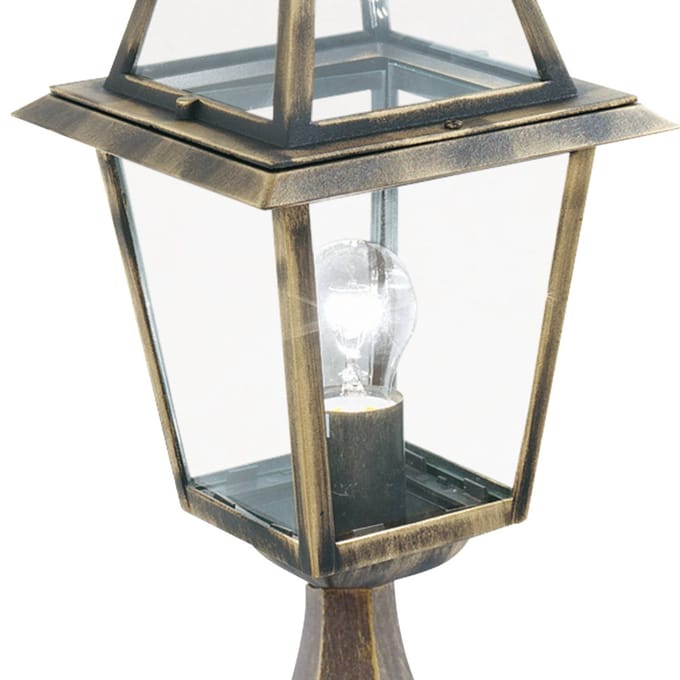 Searchlight Sokkellamp New Orleans, zwart-goud