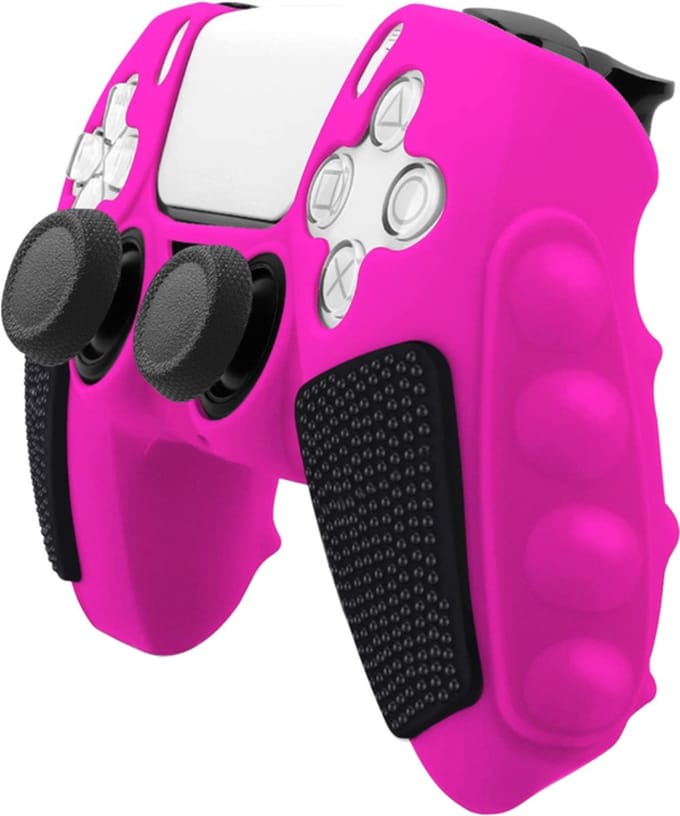 Grip Silicone Hoes / Skin geschikt voor Playstation 5 PS5 DualSense Controller - Roze - V3