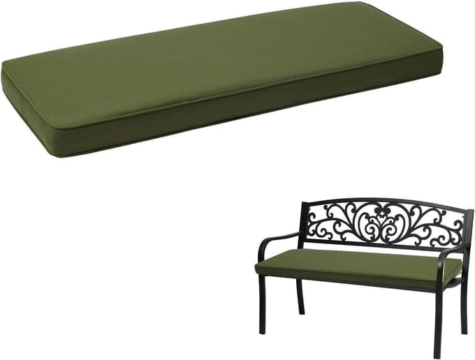 Buitenstoelkussens - Terraskussen - Comfortabel Zitten - Waterdicht Polyester - 120 x 35 cm - Groen