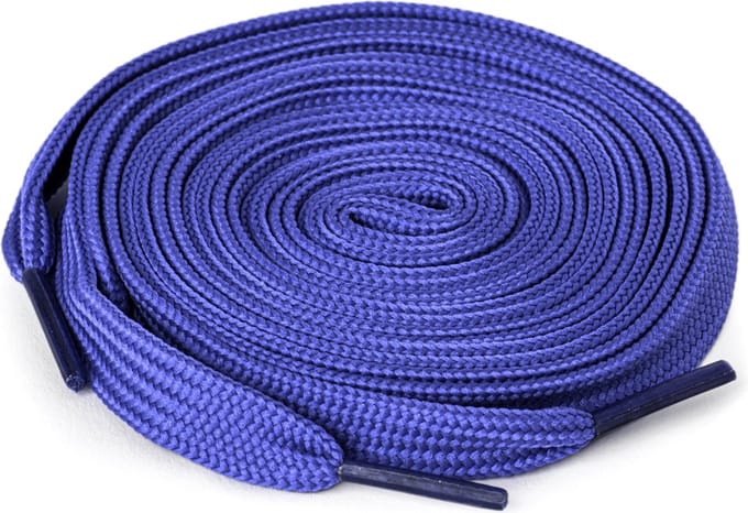 New Age Devi - Blauwe Schoenveters - 100 cm Plat en Stijlvol!