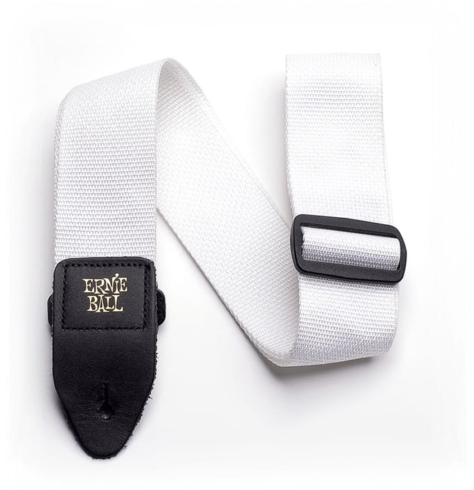 Ernie Ball Polypro - Gitaarband - Polypropyleen - Verstelbaar - Wit