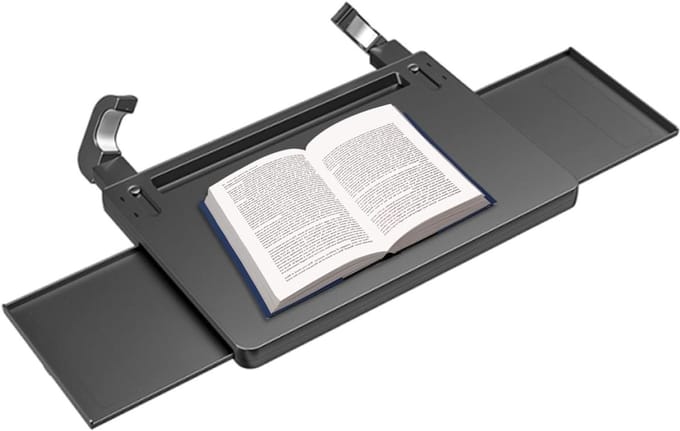 Stuurwiel Bureau - Laptop Tafel - Werken in de Auto - Uitschuifbaar Ontwerp - 25D x 29B x 25H cm