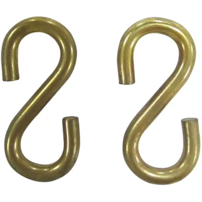 Sencys S-haak - Staal - Gelijk - Diam. 4x38mm - 2 Stuks