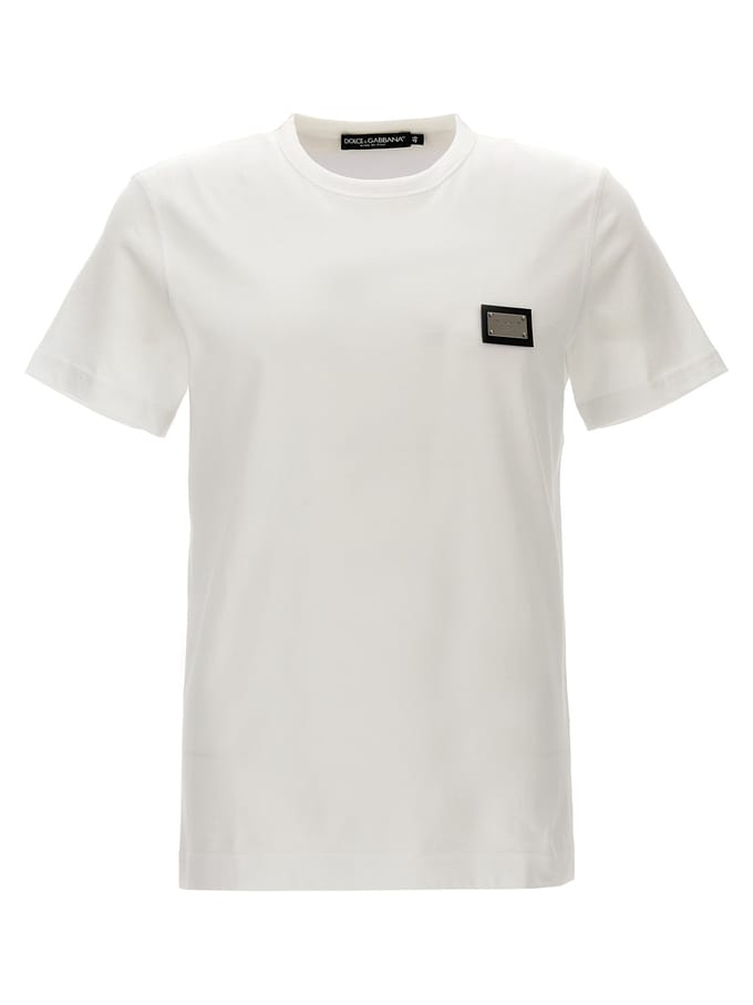Dolce & Gabbana Witte Katoenen T-Shirt