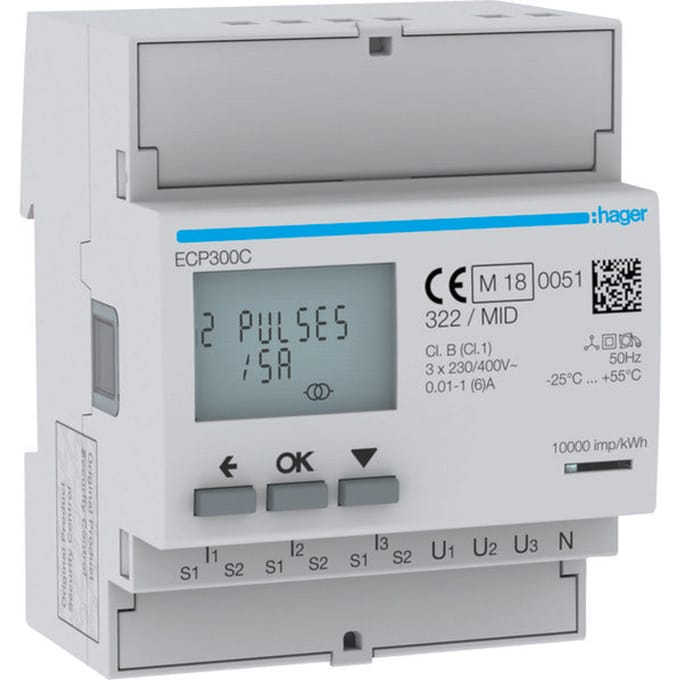Hager Elektriciteitsmeter - ECP300C