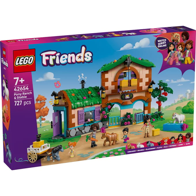 LEGO® Friends Ponyboerderij en Stal Bouwset - 42654