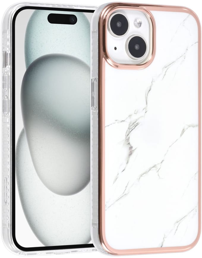 UNIQ Accessory Back Cover - Apple iPhone 15 - Marble - Schokabsorberend - Elegant Design